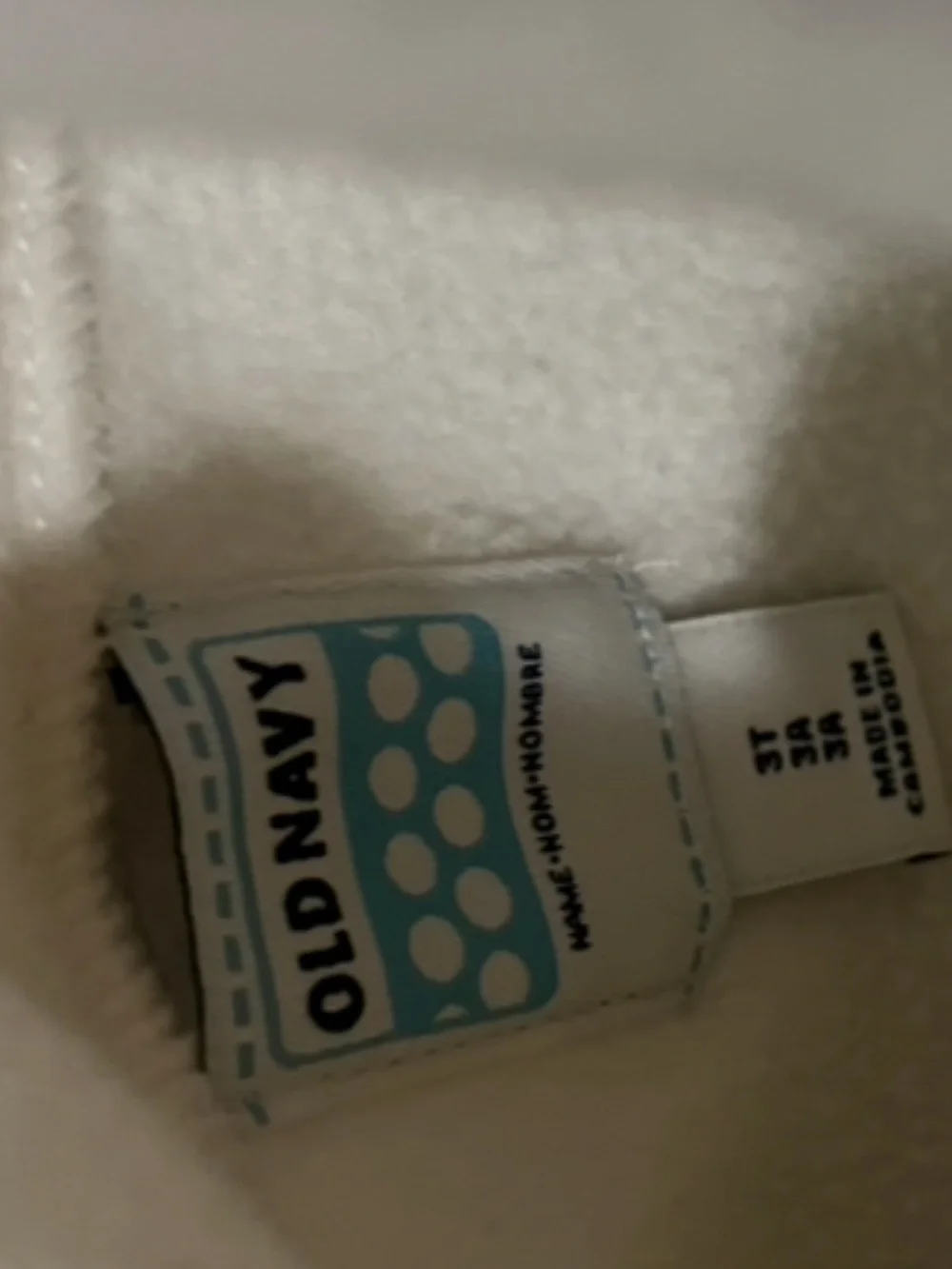 Old Navy cozy cream